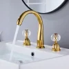Bathroom Sink Faucet - Widespread Electroplated Widespread Two Handles Three HolesBath Taps