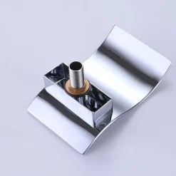 Bathroom Sink Faucet with Two Crystal Knob Handles Waterfall Matte Black/Chrome Deck Mounted Widespread 3 Holes Bathroom Faucets for Bathtub or Sink