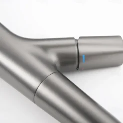 Bathroom Sink Faucet with Pull Out Spray,Brass Liftable 3-modes Electroplated / Painted Finishes Centerset Single Handle One Hole Lavatory Rotating Spout for Cold and Hot Water Bath Taps