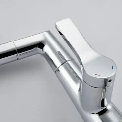 Bathroom Sink Faucet with Pull Out Spray,Brass Liftable 3-modes Electroplated / Painted Finishes Centerset Single Handle One Hole Lavatory Rotating Spout for Cold and Hot Water Bath Taps