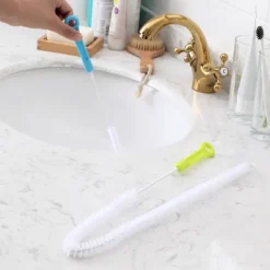 Bathroom Sink Faucet,Classic Electroplated / Painted Finishes Centerset Two Handles One Hole Bath Taps