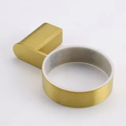 Bathroom Toilet Brush with Holder SUS304 Stainless Steel Storage Organiser Stylish Brush Holder Rustproof Wall Mount Matte Black