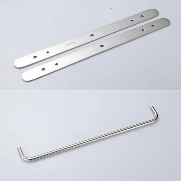 Bathroom Towel Bar Chrome Multilayer New Design Stainless Steel Bath 3 Rods Towel Rack Wall Mounted Silvery 1pc