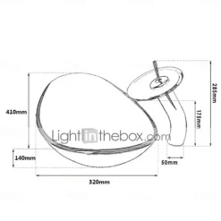 Bathroom Vessel Sink Set Rectangular 16