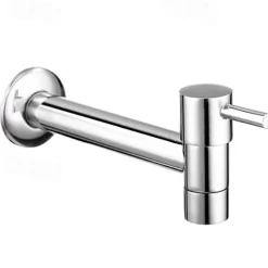 Bathroom Sink Faucet,Wall Mounted Brass Single Handle One Hole Centerset Contemporary,  Bathroom Sink Faucet with Cold Water Only