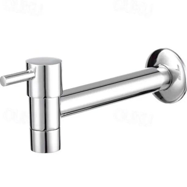 Bathroom Sink Faucet,Wall Mounted Brass Single Handle One Hole Centerset Contemporary, Bathroom Sink Faucet with Cold Water Only