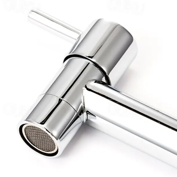 Bathroom Sink Faucet,Wall Mounted Brass Single Handle One Hole Centerset Contemporary, Bathroom Sink Faucet with Cold Water Only