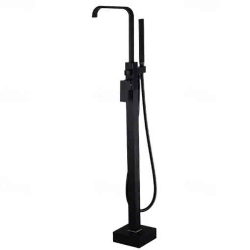Bathtub Faucet - Contemporary Electroplated Free Standing Brass Valve Bath Shower Mixer Taps