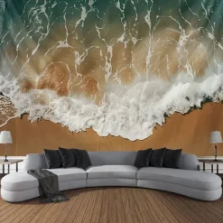 Beach Island Hanging Tapestry Wall Art Large Tapestry Mural Decor Photograph Backdrop Blanket Curtain Home Bedroom Living Room Decoration