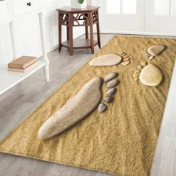 Beach Starfish Beach Collection Pattern Flannel Fabric Print Home Entrance Mattress Bathroom Mattress Mattress