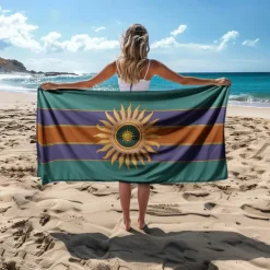 Beach Towel Bath Towel Large 3D Print Sea Pattern Towel Bath Towel Beach Sheet Blanket Classic 100% Micro Fiber Comfy Blankets