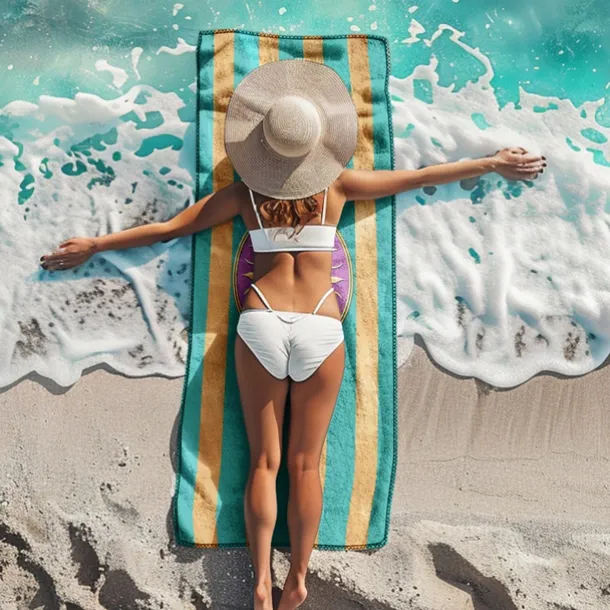 Beach Towel Bath Towel Large 3D Print Sea Pattern Towel Bath Towel Beach Sheet Blanket Classic 100% Micro Fiber Comfy Blankets