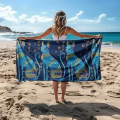Beach Towel Beach Blanket Quick-Dry 3D Print 100% Micro Fiber Comfy Soft Blankets