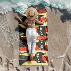 Beach Towel Black Cat 100% Micro Fiber Oversized Beach Towel, 35