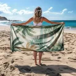 Beach Towel Comfy Blankets Love Sea Series Bath Towel Large 3D Print Pattern Towel Bath Towel Beach Sheet Blanket Classic 100% Micro Fiber