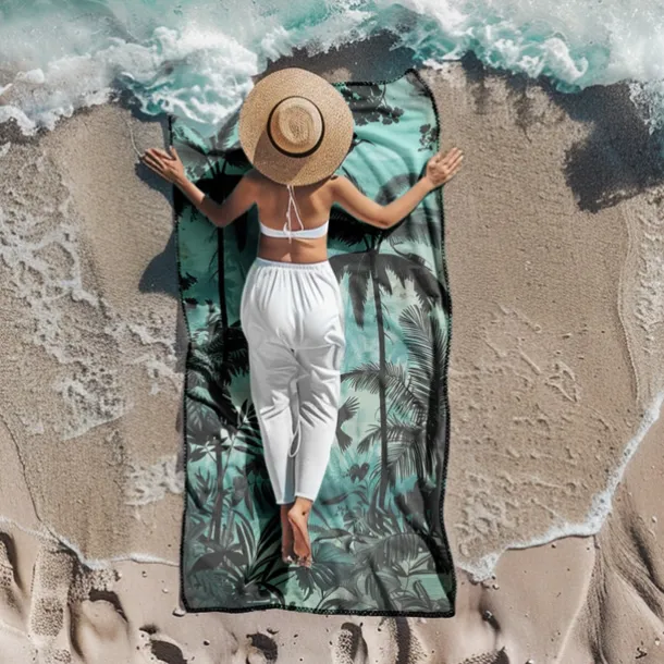 Beach Towel Comfy Blankets Love Sea Series Bath Towel Large 3D Print Pattern Towel Bath Towel Beach Sheet Blanket Classic 100% Micro Fiber