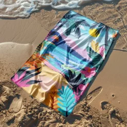 Beach Towel Comfy Blankets Love Sea Series Bath Towel Large 3D Print Pattern Towel Bath Towel Beach Sheet Blanket Classic 100% Micro Fiber