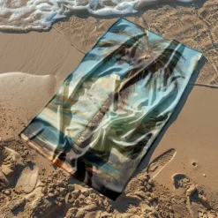 Beach Towel Comfy Blankets Love Sea Series Bath Towel Large 3D Print Pattern Towel Bath Towel Beach Sheet Blanket Classic 100% Micro Fiber