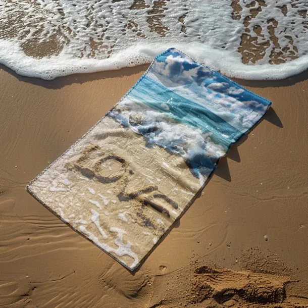 Beach Towel Comfy Blankets Love Sea Series Bath Towel Large 3D Print Pattern Towel Bath Towel Beach Sheet Blanket Classic 100% Micro Fiber