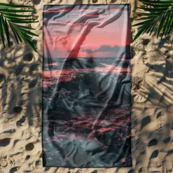 Beach Towel Comfy Blankets Love Sea Series Bath Towel Large 3D Print Pattern Towel Bath Towel Beach Sheet Blanket Classic 100% Micro Fiber