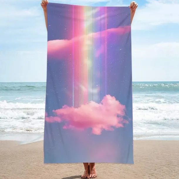 Beach Towel for Adults Men Women Kids, Sand Free Beach Towel Quick Dry Microfiber Lightweight, Oversized Pool Towel Super Absorbent Personalized Towels