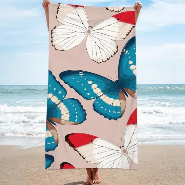 Beach Towel for Adults Men Women Kids, Sand Free Beach Towel Quick Dry Microfiber Lightweight, Oversized Pool Towel Super Absorbent Personalized Towels