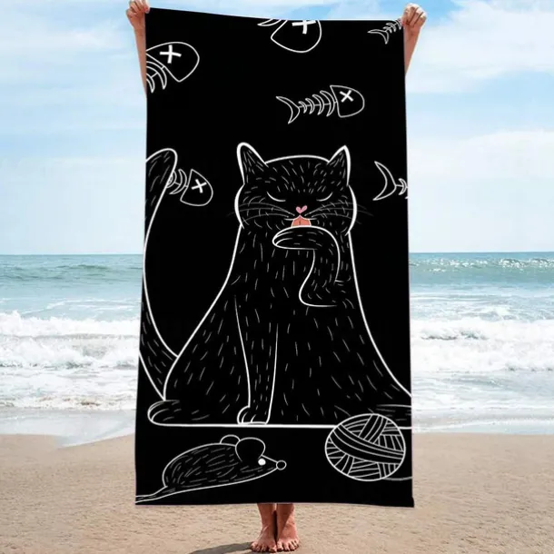 Beach Towel for Adults Men Women Kids, Sand Free Beach Towel Quick Dry Microfiber Lightweight, Oversized Pool Towel Super Absorbent Personalized Towels