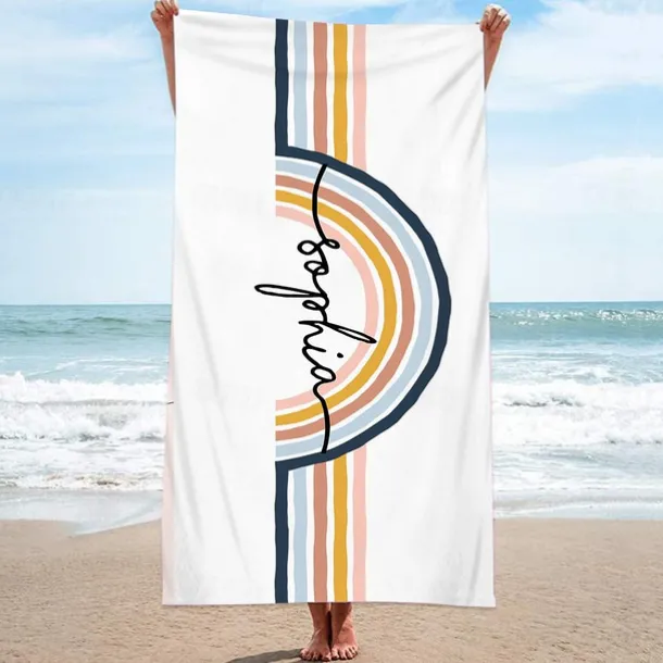 Beach Towel for Adults Men Women Kids, Sand Free Beach Towel Quick Dry Microfiber Lightweight, Oversized Pool Towel Super Absorbent Personalized Towels