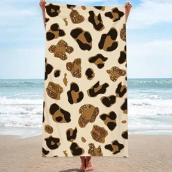 Beach Towel for Adults Men Women Kids, Sand Free Beach Towel Quick Dry Microfiber Lightweight, Oversized Pool Towel Super Absorbent Personalized Towels