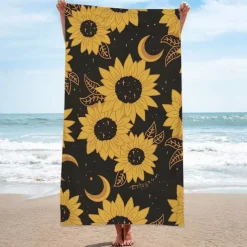 Beach Towel for Adults Men Women Kids, Sand Free Beach Towel Quick Dry Microfiber Lightweight, Oversized Pool Towel Super Absorbent Personalized Towels