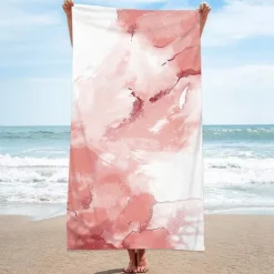 Beach Towel for Adults Men Women Kids, Sand Free Beach Towel Quick Dry Microfiber Lightweight, Oversized Pool Towel Super Absorbent Personalized Towels