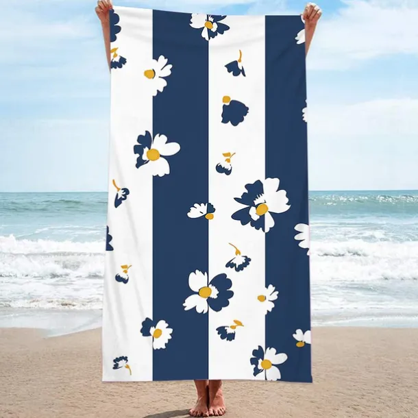 Beach Towel for Adults Men Women Kids, Sand Free Beach Towel Quick Dry Microfiber Lightweight, Oversized Pool Towel Super Absorbent Personalized Towels
