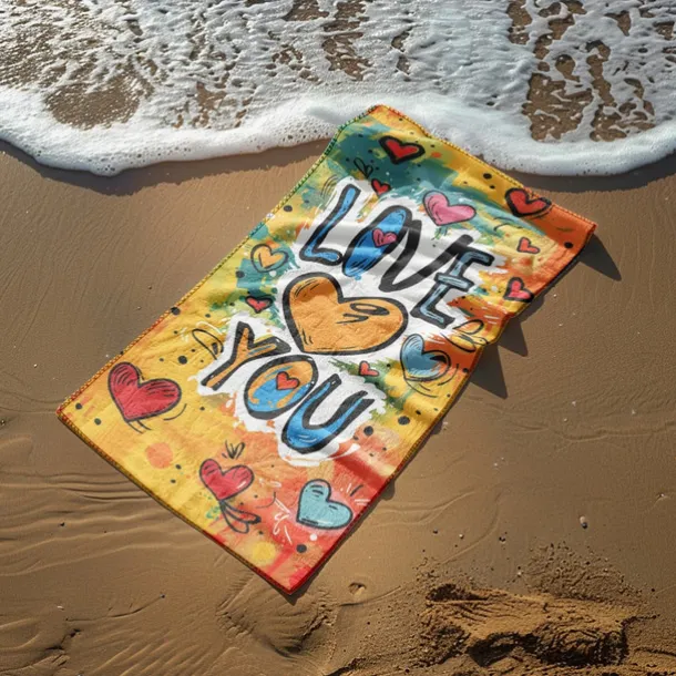 Beach Towel LGBT Love Series Large 3D Print Sea Pattern Towel Bath Towel Beach Sheet Blanket Classic 100% Micro Fiber Comfy Blankets