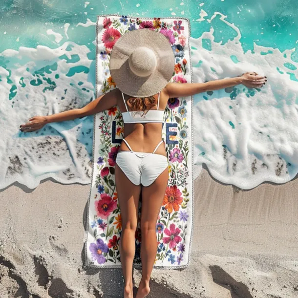 Beach Towel LGBT Love Series Large 3D Print Sea Pattern Towel Bath Towel Beach Sheet Blanket Classic 100% Micro Fiber Comfy Blankets