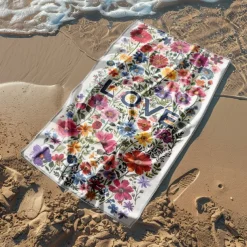 Beach Towel LGBT Love Series Large 3D Print Sea Pattern Towel Bath Towel Beach Sheet Blanket Classic 100% Micro Fiber Comfy Blankets