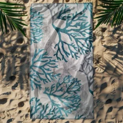 Beach Towel Palm Tree Series 100% Micro Fiber Comfy Blankets Oversized Beach Towel, 35