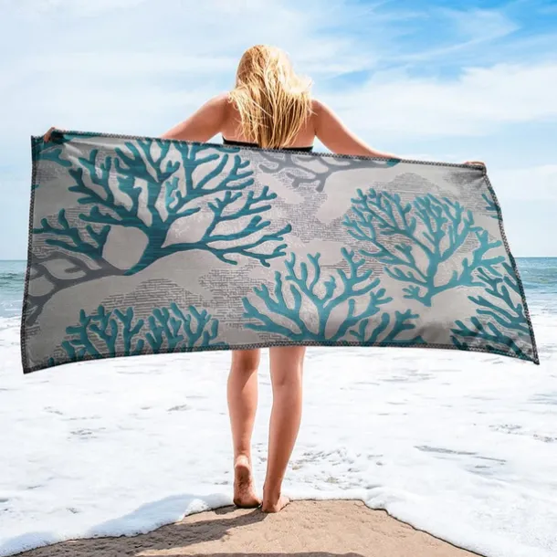 Beach Towel Palm Tree Series 100% Micro Fiber Comfy Blankets Oversized Beach Towel, 35"x70", Large Swim Towel for Teens Adults, Quick-Dry, Absorbent, Soft, Versatile for Travel, Bath and Pool