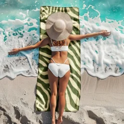 Beach Towel Palm Tree Series 100% Micro Fiber Comfy Blankets Oversized Beach Towel, 35