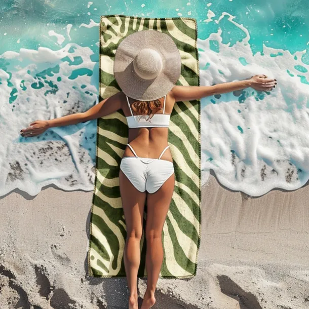 Beach Towel Palm Tree Series 100% Micro Fiber Comfy Blankets Oversized Beach Towel, 35"x70", Large Swim Towel for Teens Adults, Quick-Dry, Absorbent, Soft, Versatile for Travel, Bath and Pool