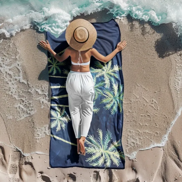 Beach Towel Palm Tree Series 100% Micro Fiber Comfy Blankets Oversized Beach Towel, 35"x70", Large Swim Towel for Teens Adults, Quick-Dry, Absorbent, Soft, Versatile for Travel, Bath and Pool