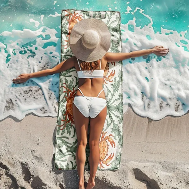 Beach Towel Palm Tree Series 100% Micro Fiber Comfy Blankets Oversized Beach Towel, 35"x70", Large Swim Towel for Teens Adults, Quick-Dry, Absorbent, Soft, Versatile for Travel, Bath and Pool