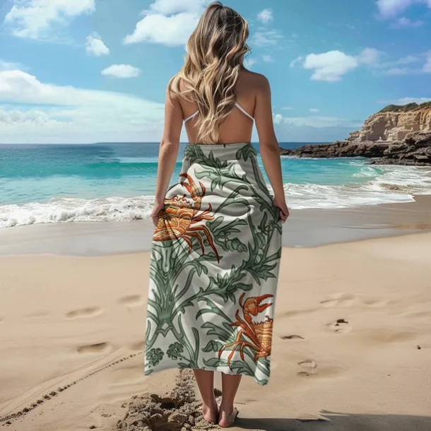 Beach Towel Palm Tree Series 100% Micro Fiber Comfy Blankets Oversized Beach Towel, 35"x70", Large Swim Towel for Teens Adults, Quick-Dry, Absorbent, Soft, Versatile for Travel, Bath and Pool