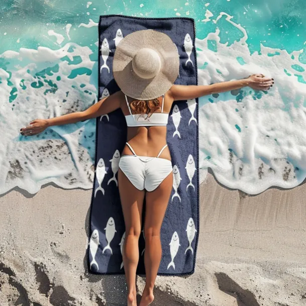 Beach Towel Palm Tree Series 100% Micro Fiber Comfy Blankets Oversized Beach Towel, 35"x70", Large Swim Towel for Teens Adults, Quick-Dry, Absorbent, Soft, Versatile for Travel, Bath and Pool