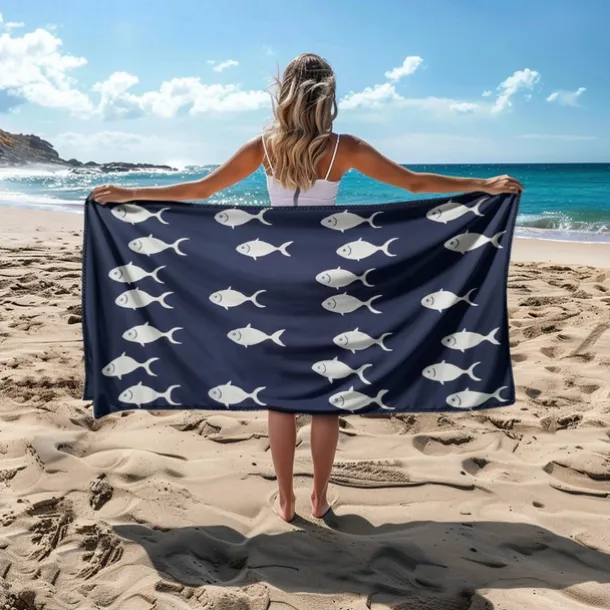 Beach Towel Palm Tree Series 100% Micro Fiber Comfy Blankets Oversized Beach Towel, 35"x70", Large Swim Towel for Teens Adults, Quick-Dry, Absorbent, Soft, Versatile for Travel, Bath and Pool