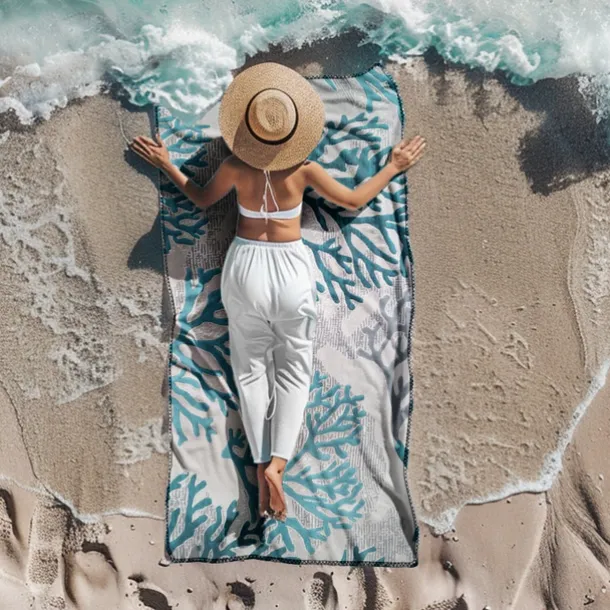 Beach Towel Palm Tree Series 100% Micro Fiber Comfy Blankets Oversized Beach Towel, 35"x70", Large Swim Towel for Teens Adults, Quick-Dry, Absorbent, Soft, Versatile for Travel, Bath and Pool