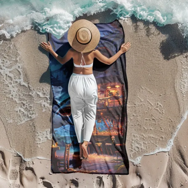 Beach Towel Summer Beach Blankets 100% Micro Fiber Breathing Comfy Blankets