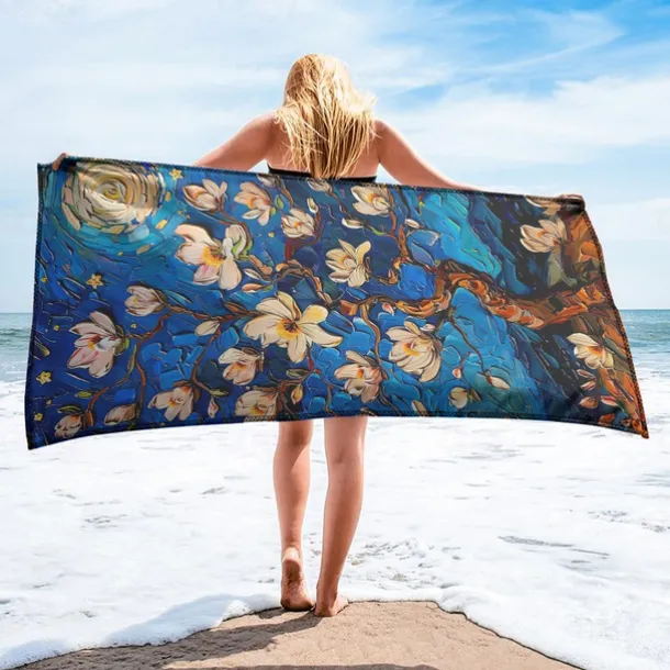 Beach Towel Summer Beach Blankets 100% Micro Fiber Breathing Comfy Blankets