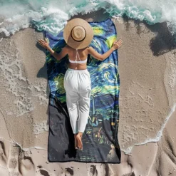 Beach Towel Summer Beach Blankets 100% Micro Fiber Breathing Comfy Blankets