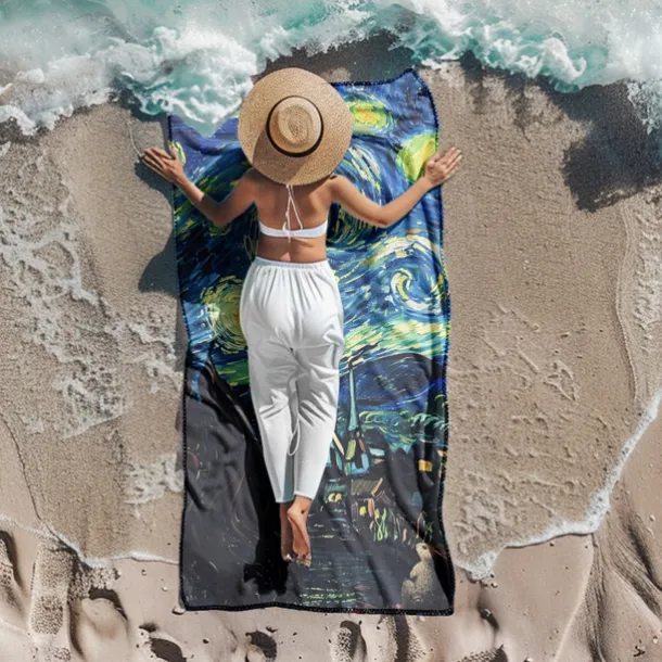 Beach Towel Summer Beach Blankets 100% Micro Fiber Breathing Comfy Blankets