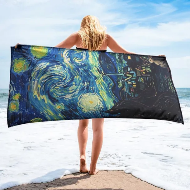 Beach Towel Summer Beach Blankets 100% Micro Fiber Breathing Comfy Blankets
